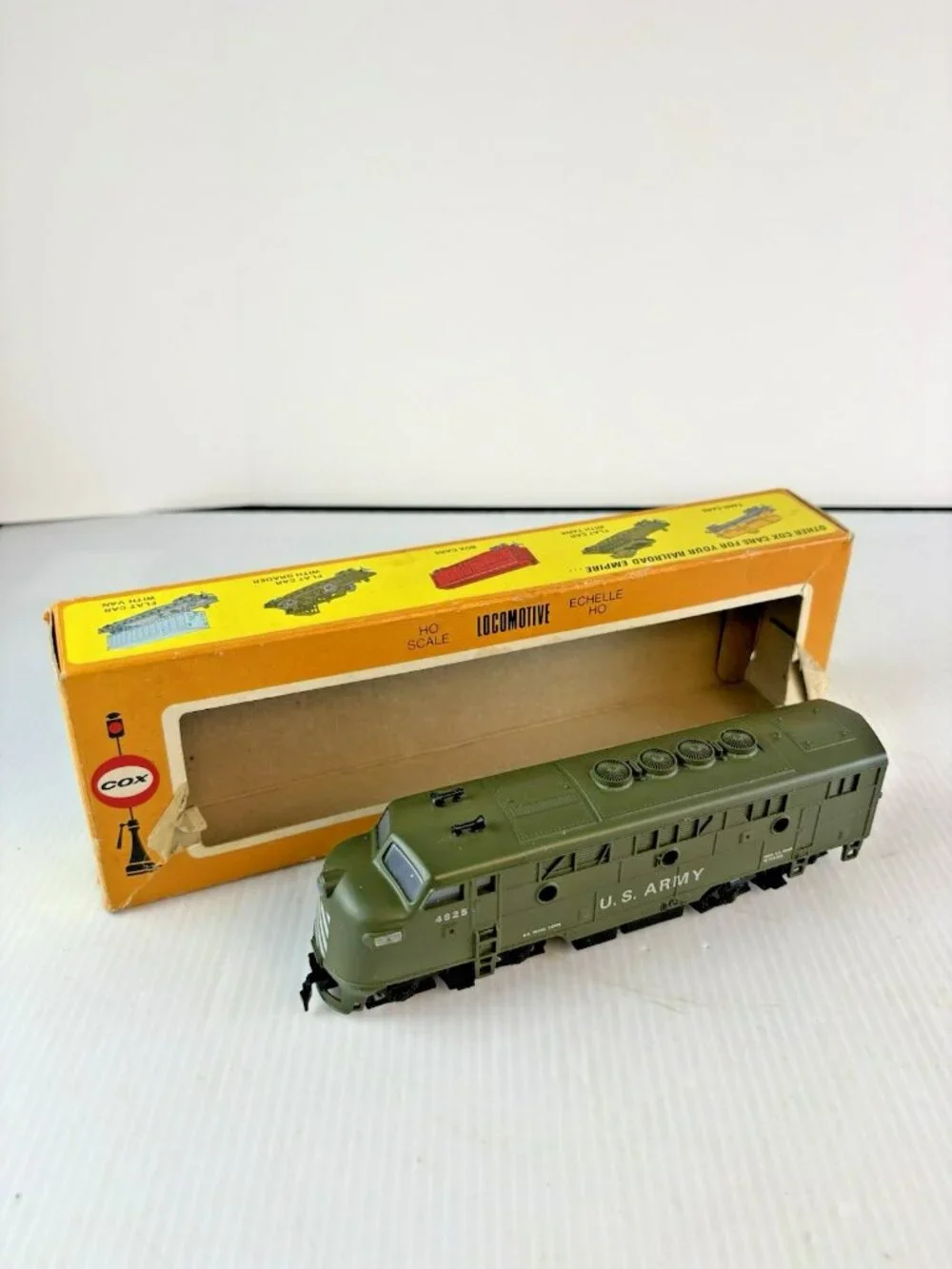 Cox HO Scale U.S. Army F3 Locomotive No.6111-6, Powered, Not Running, IOB